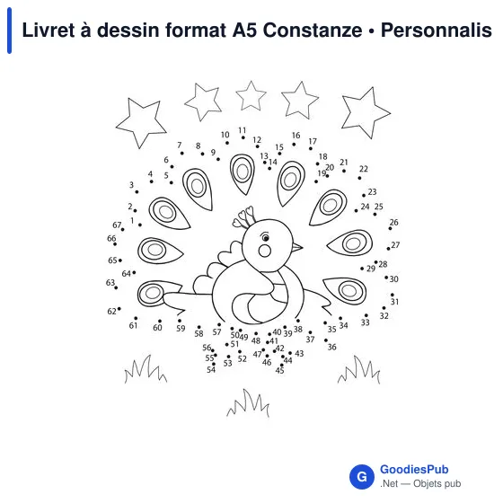 Livret à dessin personnalisable A5 avec logo - Constanze - Image 6