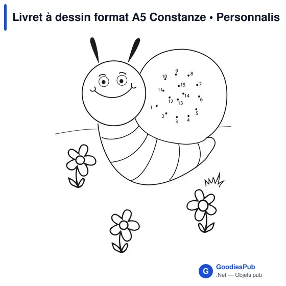 Livret à dessin personnalisable A5 avec logo - Constanze - Image 7