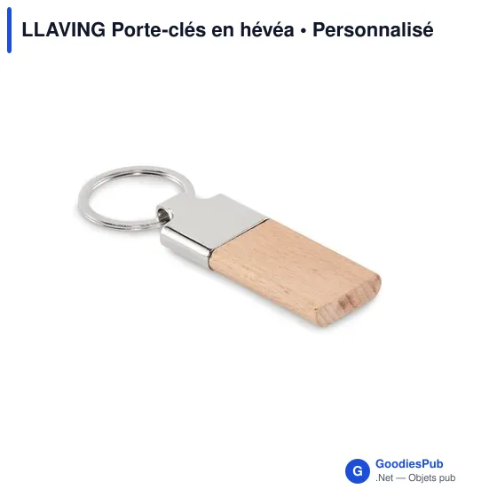 LLAVING Porte-clés en hévéa - Image 1