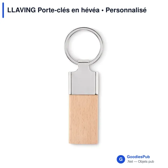 LLAVING Porte-clés en hévéa - Image 3