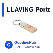 LLAVING Porte-clés en hévéa - Miniature 4