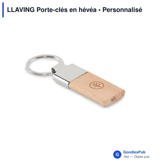 LLAVING Porte-clés en hévéa - Image 4