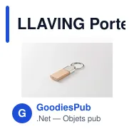 LLAVING Porte-clés en hévéa - Miniature 5