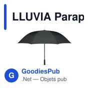 LLUVIA Parapluie coupe-vent de 27'' - Miniature 1