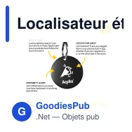 Localisateur étanche personnalisable avec sonnette de vélo et logo - Aqiila Tagbird - Miniature 2
