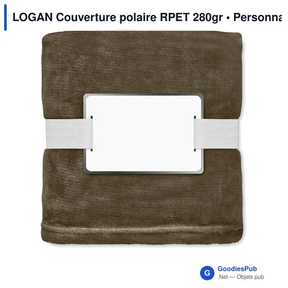 LOGAN Couverture polaire RPET 280gr - Image 11