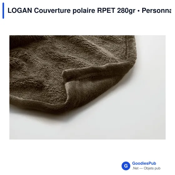 LOGAN Couverture polaire RPET 280gr - Image 12