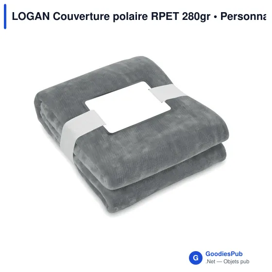 LOGAN Couverture polaire RPET 280gr - Image 3
