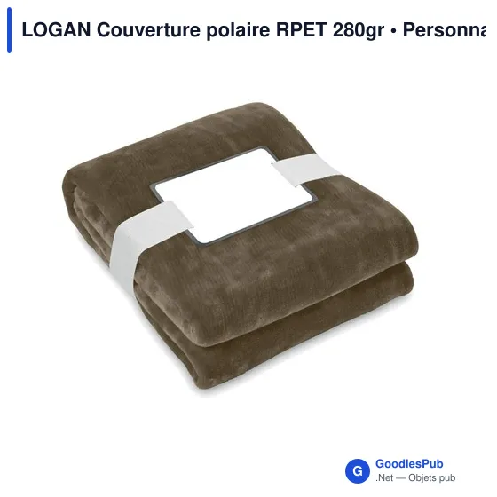 LOGAN Couverture polaire RPET 280gr - Image 9