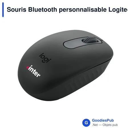 Souris Bluetooth personnalisable Logitech M196 avec logo