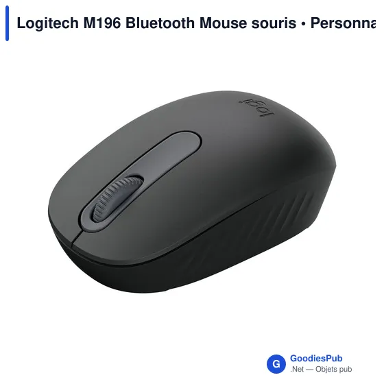 Souris Bluetooth personnalisable Logitech M196 avec logo - Image 2