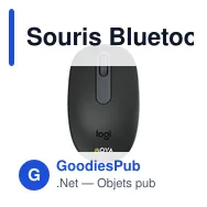 Souris Bluetooth personnalisable Logitech M196 avec logo - Miniature 3