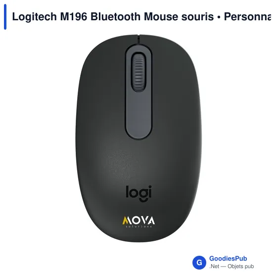 Souris Bluetooth personnalisable Logitech M196 avec logo - Image 3