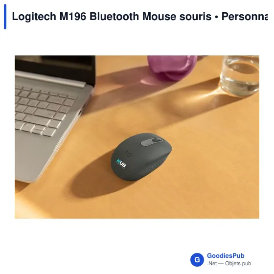 Souris Bluetooth personnalisable Logitech M196 avec logo - Image 4