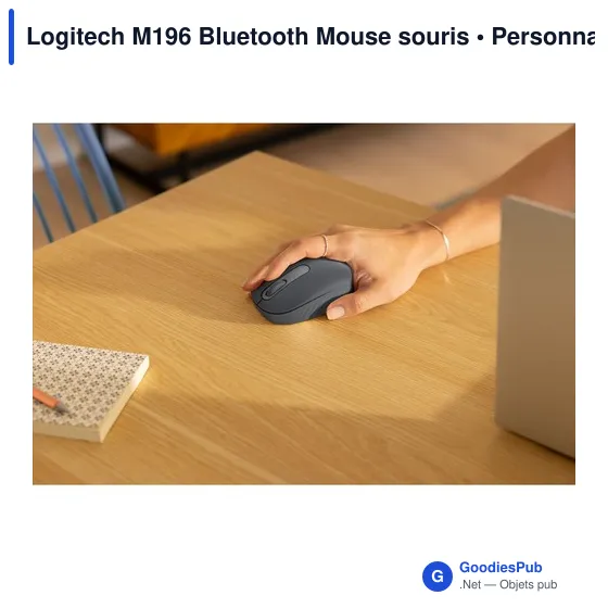 Souris Bluetooth personnalisable Logitech M196 avec logo - Image 5