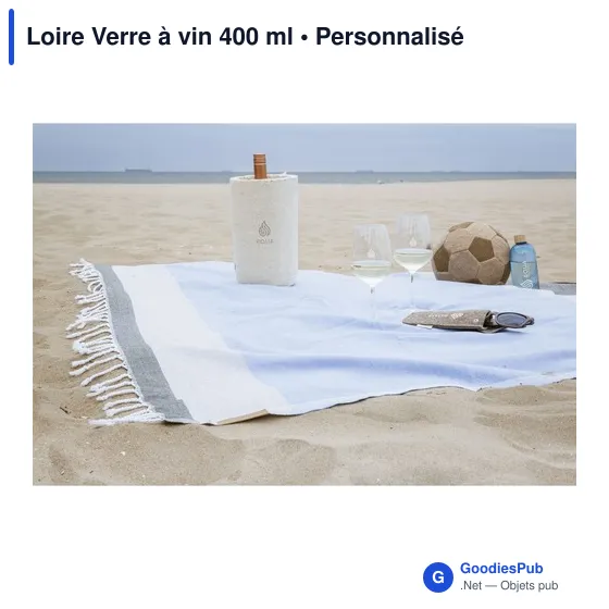 Verre à vin personnalisable 400 ml avec logo - Loire - Image 3