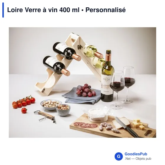 Verre à vin personnalisable 400 ml avec logo - Loire - Image 4