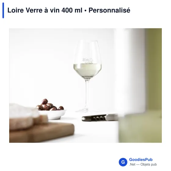 Verre à vin personnalisable 400 ml avec logo - Loire - Image 6