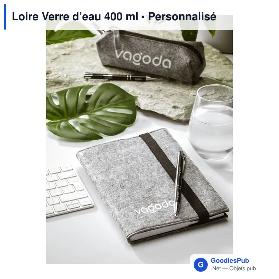 Verre à eau personnalisable Loire 400 ml avec logo - Image 2