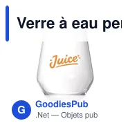 Verre à eau personnalisable Loire 400 ml avec logo - Miniature 3