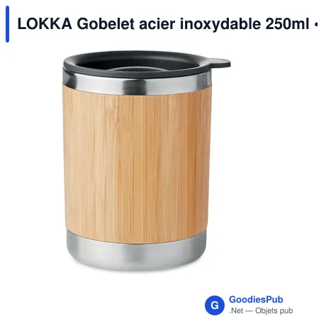 LOKKA Gobelet acier inoxydable 250ml