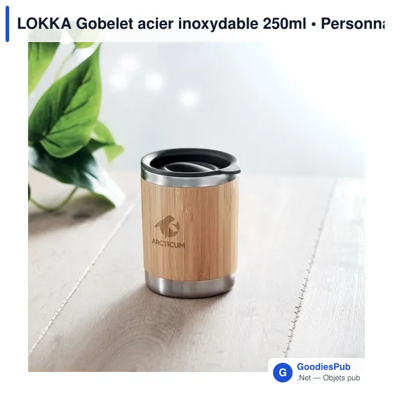 LOKKA Gobelet acier inoxydable 250ml - Image 4
