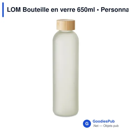 LOM Bouteille en verre 650ml