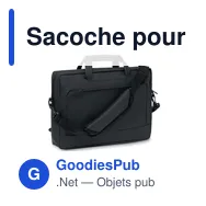 Sacoche pour portable 15" personnalisable avec logo - Miniature 1