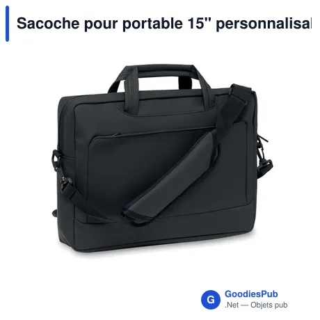 Sacoche pour portable 15" personnalisable avec logo