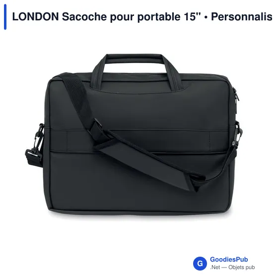 Sacoche pour portable 15" personnalisable avec logo - Image 2