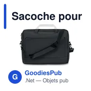 Sacoche pour portable 15" personnalisable avec logo - Miniature 3