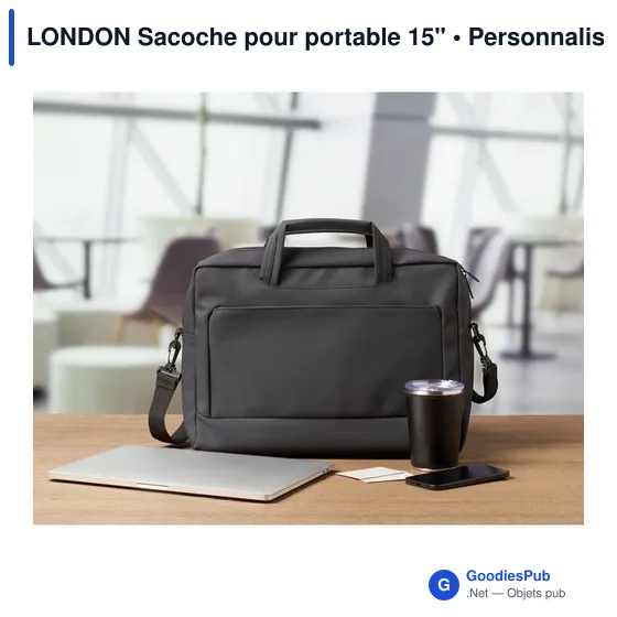 Sacoche pour portable 15" personnalisable avec logo - Image 5