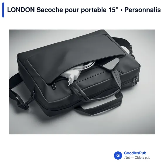 Sacoche pour portable 15" personnalisable avec logo - Image 6