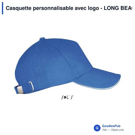 Casquette personnalisable avec logo - LONG BEACH - Image 3