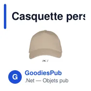 Casquette personnalisable avec logo - LONG BEACH - Miniature 10