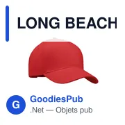 LONG BEACH SINGA Casquette 5 panneaux 260 gr/m - Miniature 1