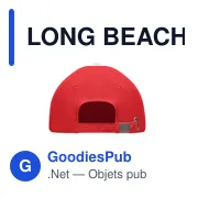 LONG BEACH SINGA Casquette 5 panneaux 260 gr/m - Miniature 2