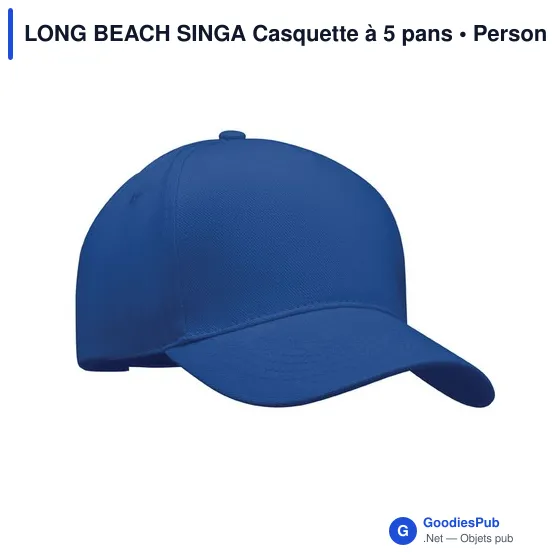 LONG BEACH SINGA Casquette 5 panneaux 260 gr/m - Image 8