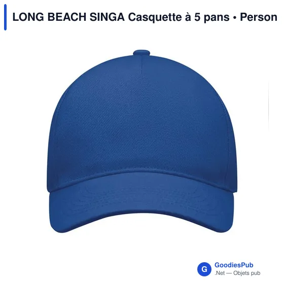 LONG BEACH SINGA Casquette 5 panneaux 260 gr/m - Image 10