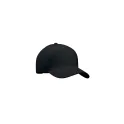 Variante noir - LONG BEACH SINGA Casquette 5 panneaux 260 gr/m