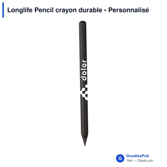 Crayon à papier personnalisable Longlife Pencil avec logo - Image 2