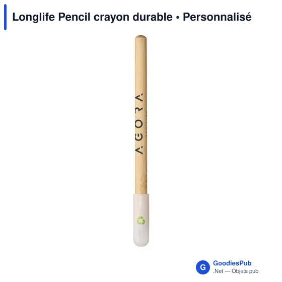 Crayon à papier personnalisable Longlife Pencil avec logo - Image 11