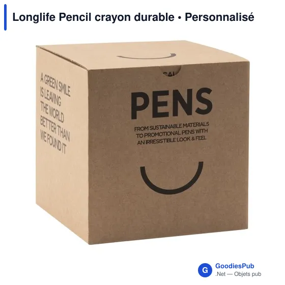 Crayon à papier personnalisable Longlife Pencil avec logo - Image 3