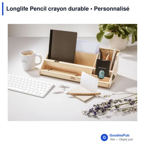 Crayon à papier personnalisable Longlife Pencil avec logo - Image 8