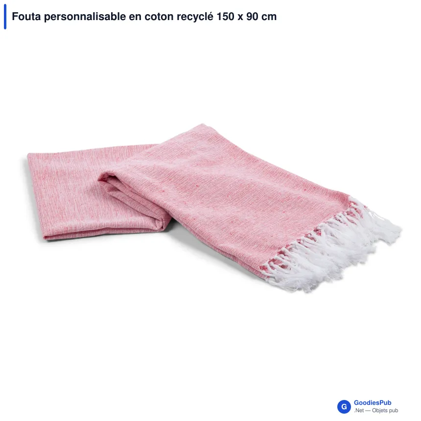 Fouta personnalisable en coton recyclé 150 x 90 cm avec logo - Lord Nelson Victory - Image 4