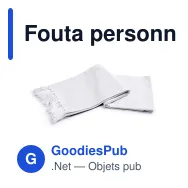 Fouta personnalisable en coton recyclé 150 x 90 cm avec logo - Lord Nelson Victory - Miniature 5