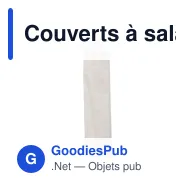Couverts à salade personnalisables en bambou - Lot de 2 - Charlotteavec logo - Miniature 6