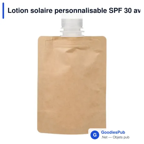 Lotion solaire personnalisable SPF 30 avec logo - Kyle