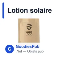 Lotion solaire personnalisable SPF 30 avec logo - Kyle - Miniature 2