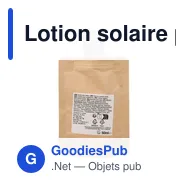 Lotion solaire personnalisable SPF 30 avec logo - Kyle - Miniature 4